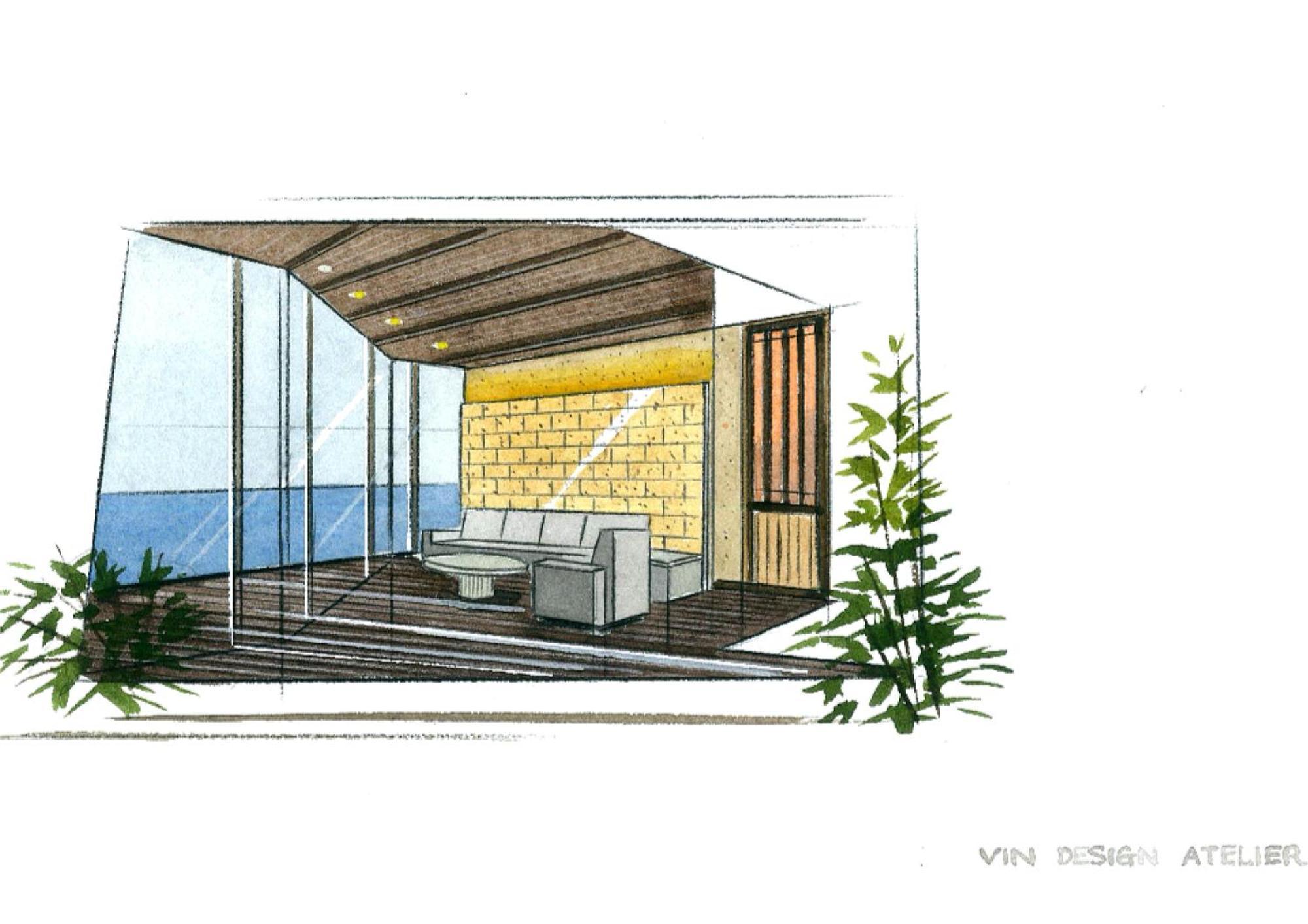 Amane Resort Seikai Beppu Værelse billede Interior design sketch